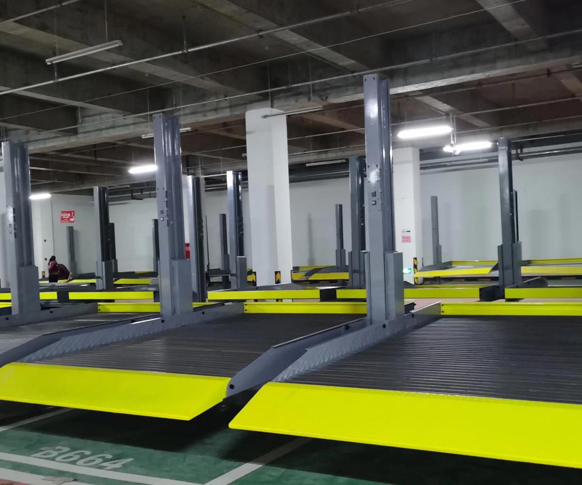 靖西市2层简易升降类机械式立体停车设备二手