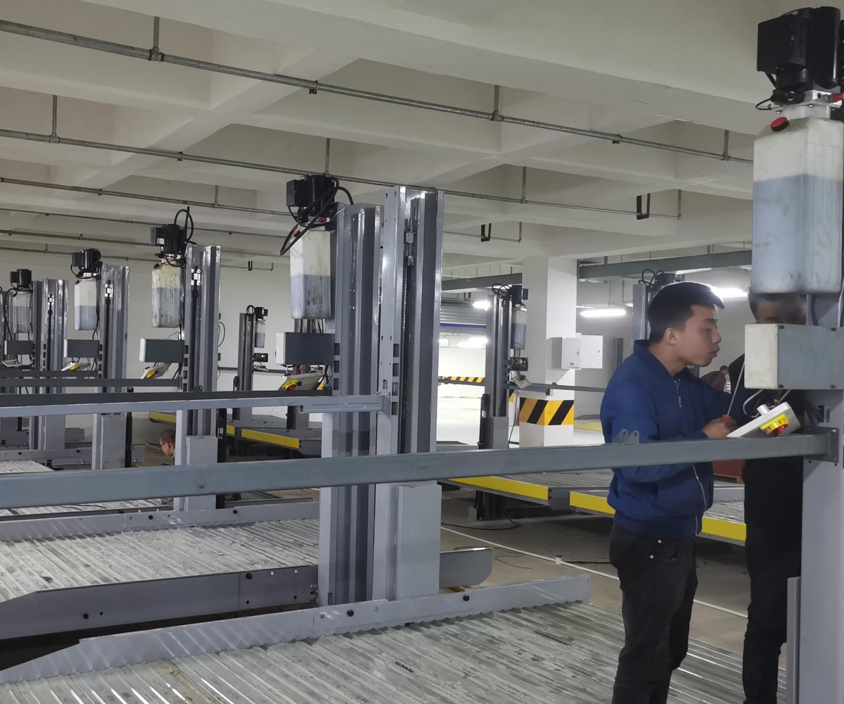 江州区两柱简易升降机械式停车库