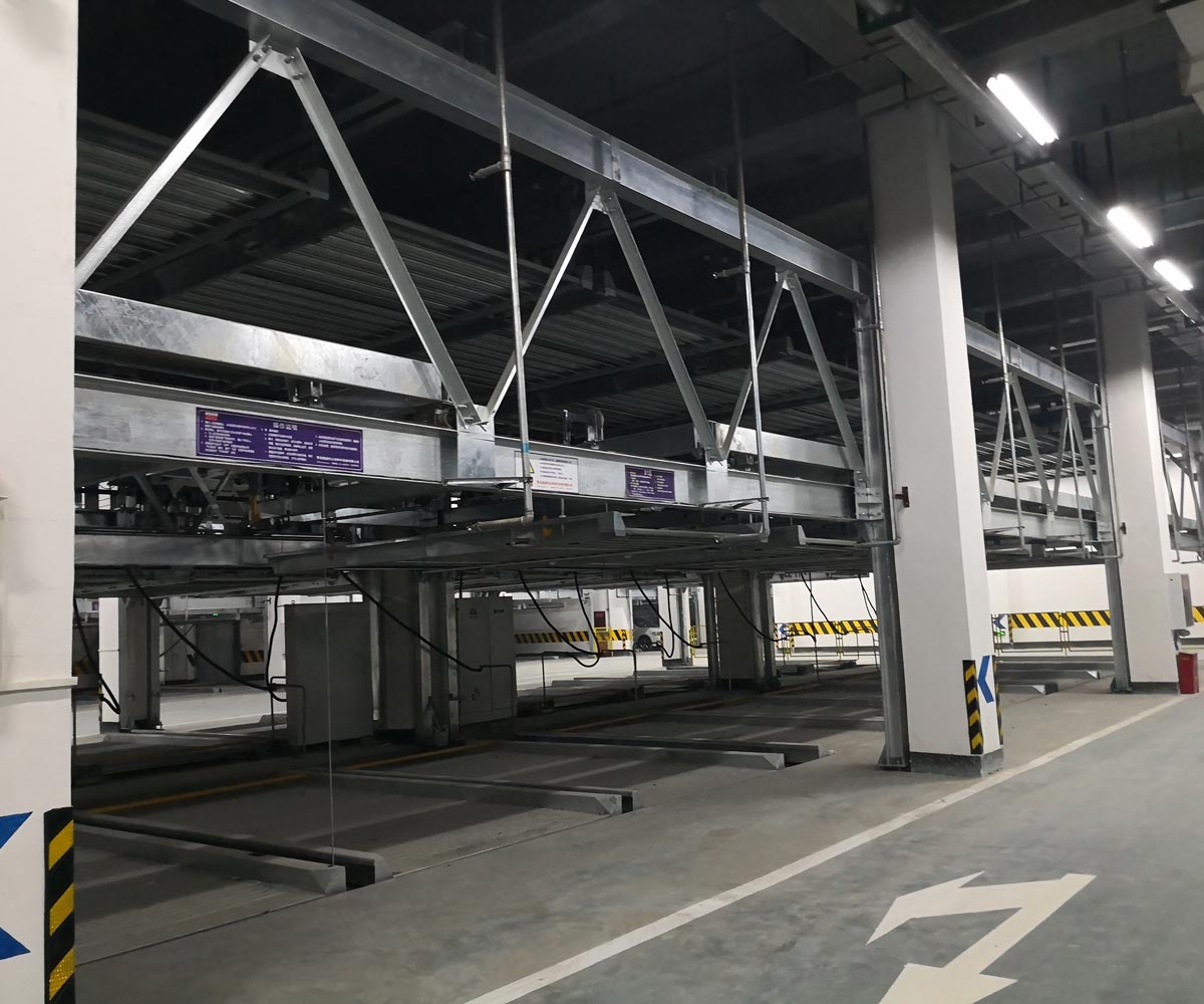 龙胜县单列PSH2二层升降横移机械式停车设备