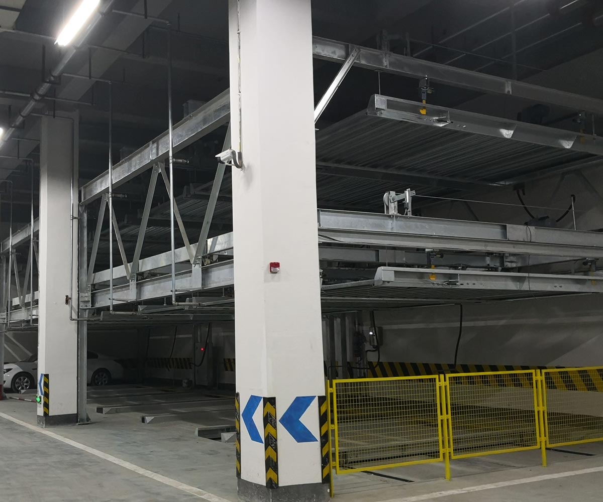港北区PSH2重列二层升降横移机械式停车设备