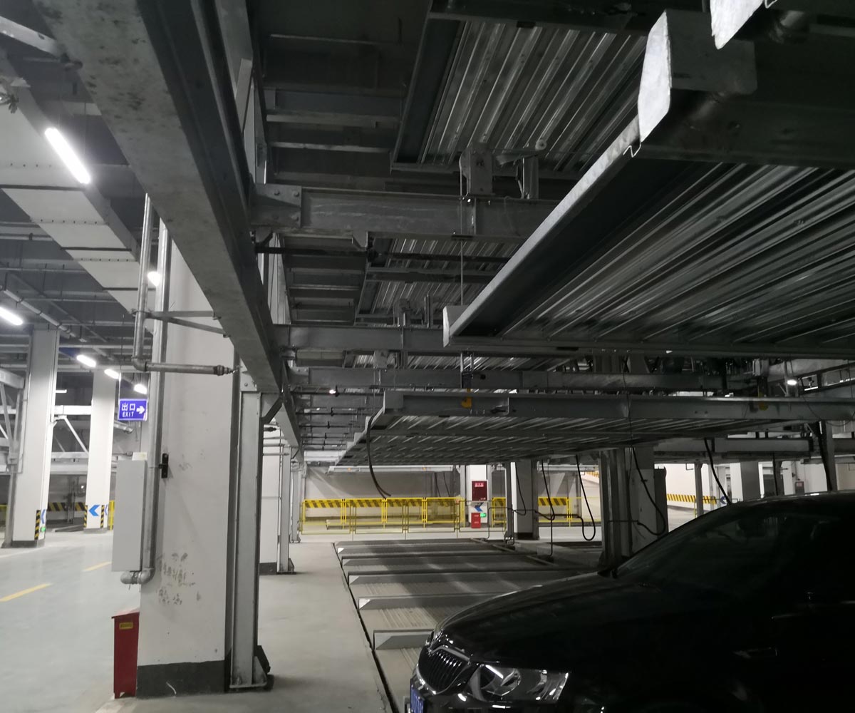 龙州县负一正四地坑式PSH5D1五层升降横移机械式停车设备